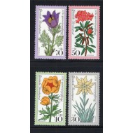 Bundes 1975 - Flori de munte, serie neuzata