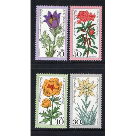 Bundes 1975 - Flori de munte, serie neuzata Bundes 1975 - Flori de munte, serie neuzata