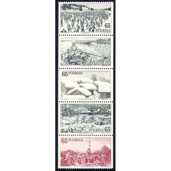 Suedia 1973 - Turism, vederi, serie neuzata