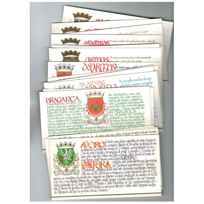 Portugalia 1986-1988 - Castele, serie carnete filatelice neuzate