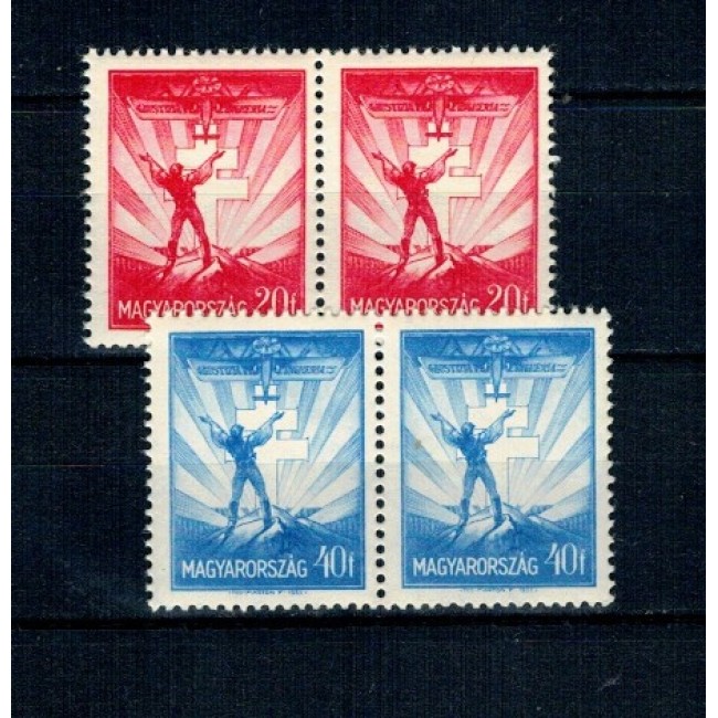 Ungaria 1933 - Posta Aeriana, Mi.No.504-505 perechi neuzate