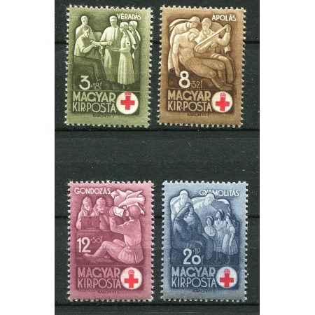 Ungaria 1942 - Crucea Rosie, serie neuzata Ungaria 1942 - Crucea Rosie, serie neuzata