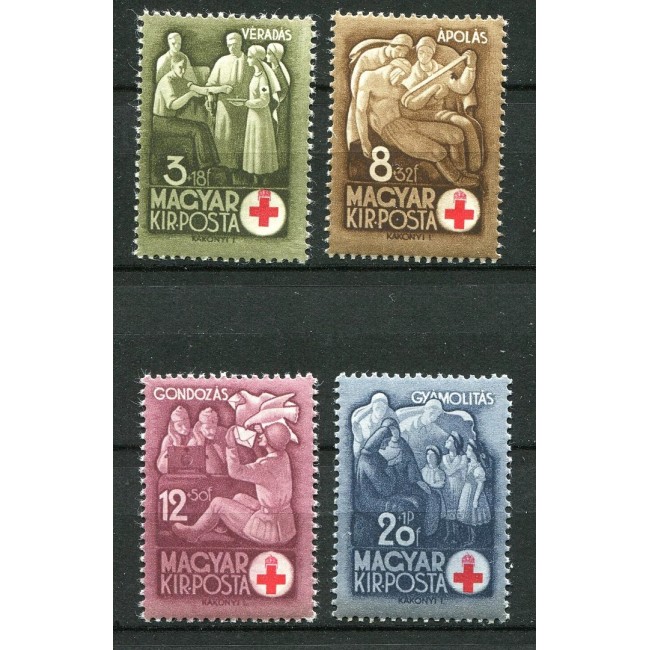 Ungaria 1942 - Crucea Rosie, serie neuzata