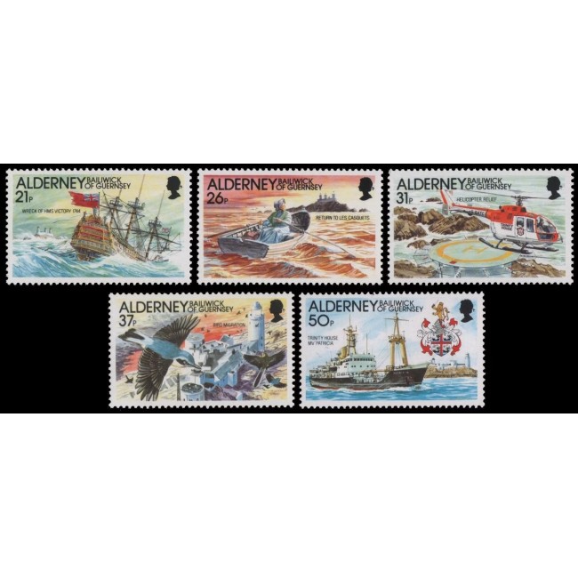 Alderney 1991 - Vapoare, serie neuzata