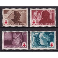 Ungaria 1944 - Crucea Rosie, serie neuzata