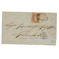 Spania 1870 - Plic circulat la Genova