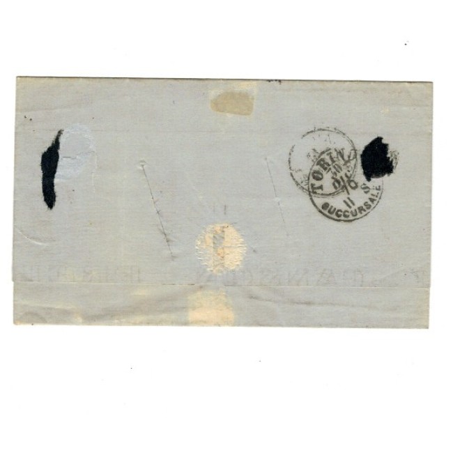 Spania 1870 - Plic circulat la Genova