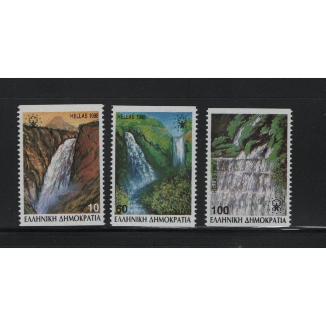 Grecia 1988 - Cascade, vederi, serie neuzata Grecia 1988 - Cascade, vederi, serie neuzata