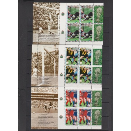 San Marino 1998 - C.M. fotbal, serie minicoli in carnet San Marino 1998 - C.M. fotbal, serie minicoli in carnet