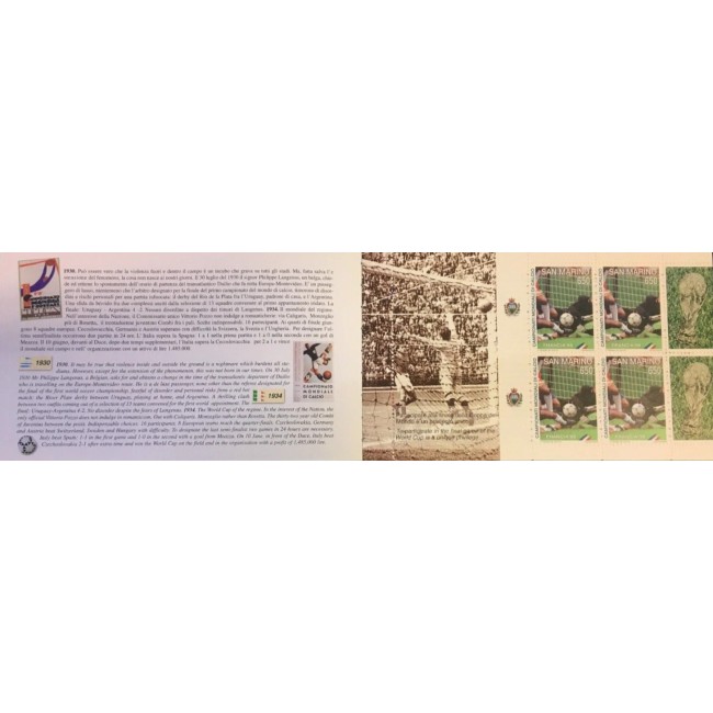 San Marino 1998 - C.M. fotbal, serie minicoli in carnet