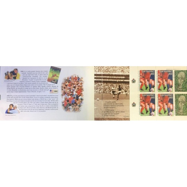 San Marino 1998 - C.M. fotbal, serie minicoli in carnet
