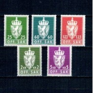 Norvegia 1975 - Oficiale, serie neuzata