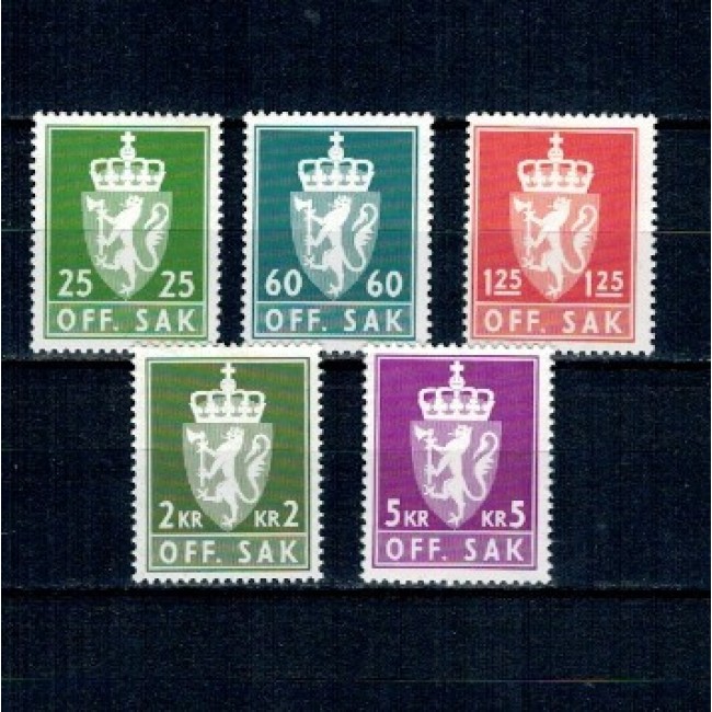 Norvegia 1975 - Oficiale, serie neuzata