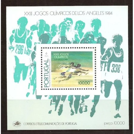 Portugalia 1984 - Jocurile Olimpice, sport, colita neuzata Portugalia 1984 - Jocurile Olimpice, sport, colita neuzata