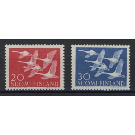 Finlanda 1956 - Păsări, serie neuzata Finlanda 1956 - Păsări, serie neuzata