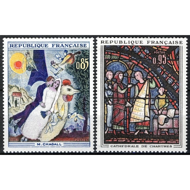 Franta 1963 - Pictura, arta, serie neuzata