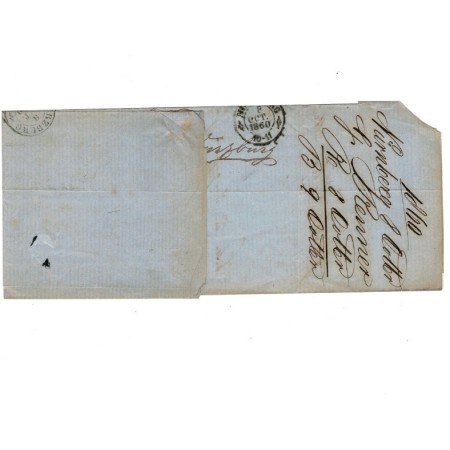 Bavaria (Germania) 1860 - Plic circulat Nurnberg - Wurzburg Bavaria (Germania) 1860 - Plic circulat Nurnberg - Wurzburg