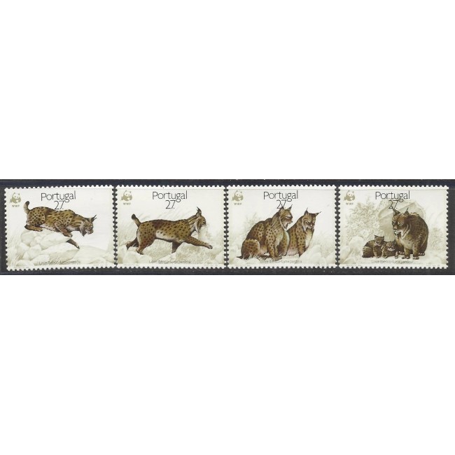 Portugalia 1988 - Fauna WWF, animale, serie neuzata
