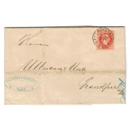 Austria 1868 - Plic circulat Wien - Frankfurt am Main
