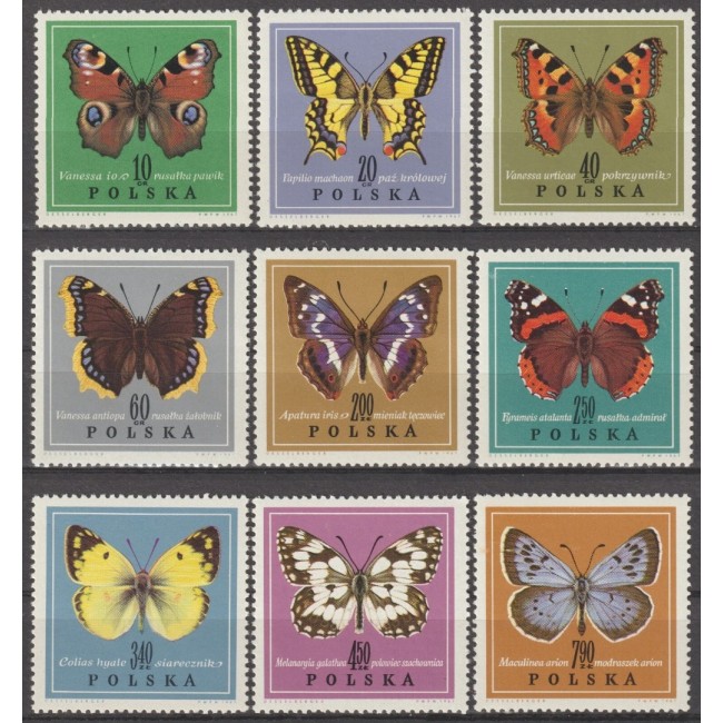 Polonia 1967 - Fluturi, serie neuzata