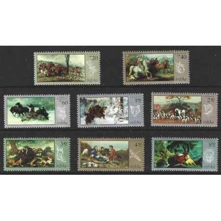 Polonia 1968 - Picturi, vanatoarea, arta, serie neuzata