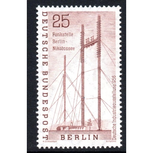 Berlin 1956 - Expo industrial, antena radio, neuzat