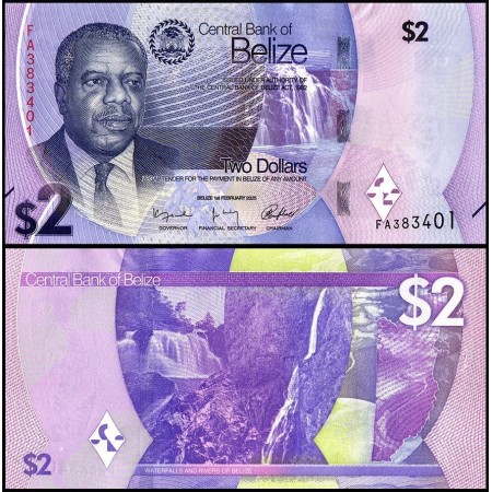 Belize 2025 - 2 dollars UNC