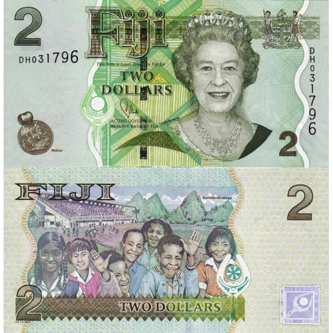 Fiji 2007 - 2 dollars UNC Fiji 2007 - 2 dollars UNC