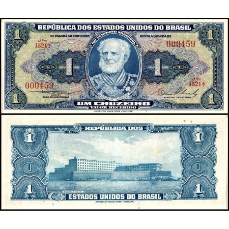 Brazilia 1954 - 1 cruzeiro UNC Brazilia 1954 - 1 cruzeiro UNC