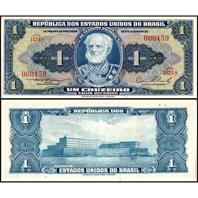 Brazilia 1954 - 1 cruzeiro UNC Brazilia 1954 - 1 cruzeiro UNC