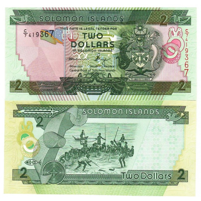 Insulele Solomon 2011 - 2 dollars UNC Insulele Solomon 2011 - 2 dollars UNC