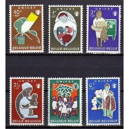 Belgia 1960 - UNICEF, copii, serie neuzata Belgia 1960 - UNICEF, copii, serie neuzata