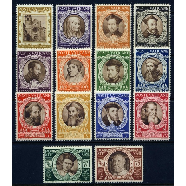 Vatican 1946 - Consiliul din Trent, serie neuzata