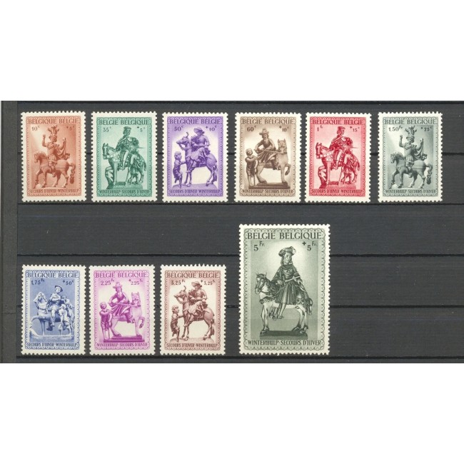 Belgia 1941 - Ajutorul de iarna, serie neuzata
