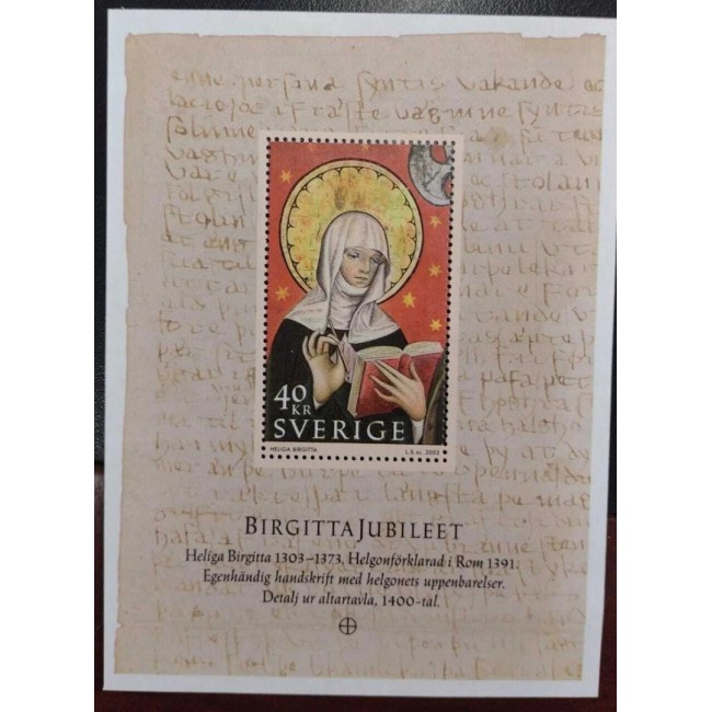 Suedia 2003 - Sfânta Birgitta, religie, arta, colita neuzata