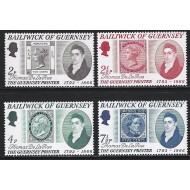 Guernsey 1971 - Timbru pe timbru, Thomas de la Rue, serie neuzata
