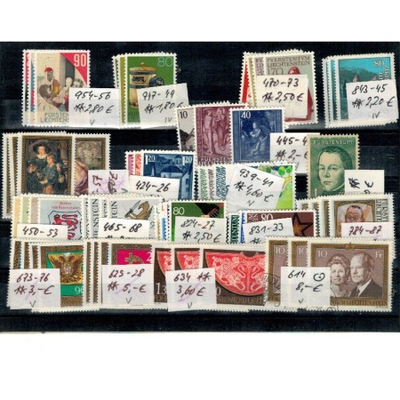 Liechtenstein - Lot timbre neuzate