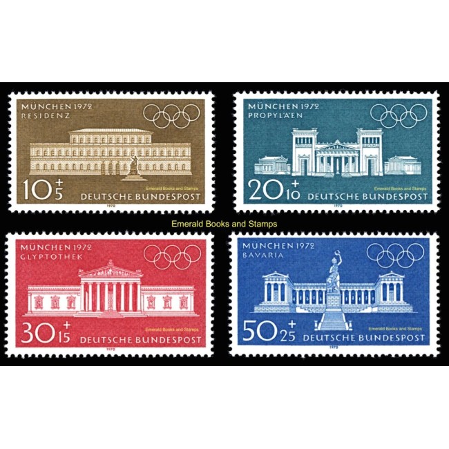 Bundes 1970 - Jocurile Olimpice, arhitectura, serie neuzata