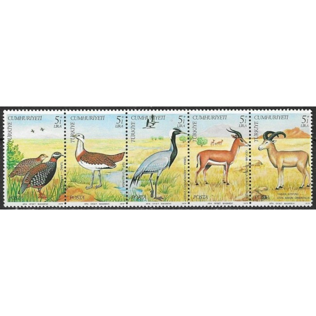Turcia 1979 - Fauna, animale, serie neuzata