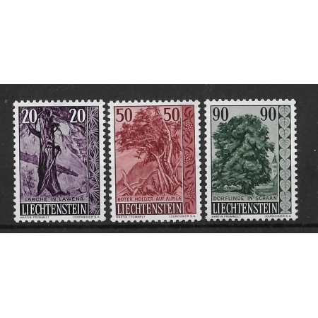 Liechtenstein 1959 - Flora, copaci, serie neuzata Liechtenstein 1959 - Flora, copaci, serie neuzata