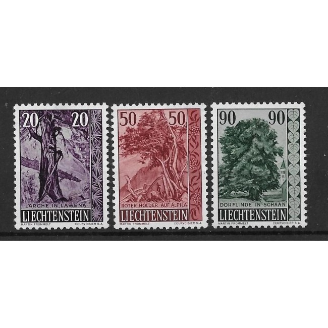 Liechtenstein 1959 - Flora, copaci, serie neuzata