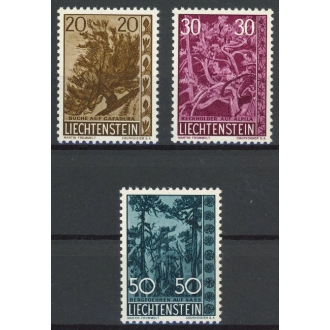 Liechtenstein 1960 - Copaci, flora, serie neuzata