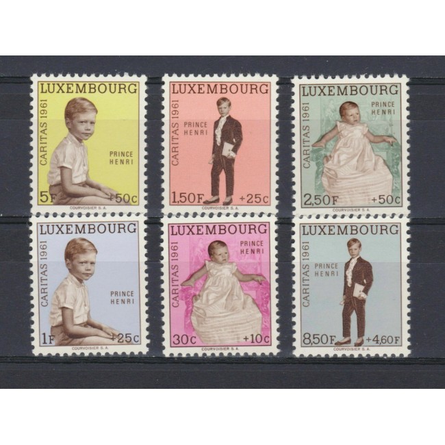 Luxemburg 1961 - Caritas, Printul Henri, serie neuzata