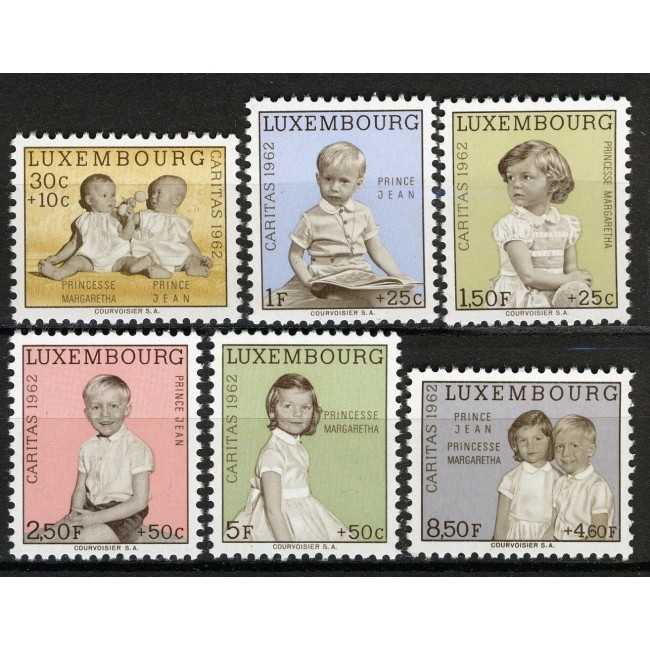 Luxemburg 1962 - Caritas, Printul si Prințesa, serie neuzata