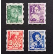 Elvetia 1936 - Pro Juventute, serie neuzata