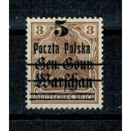 Polonia 1919 - Mi.No.15II neștampilat, cota mare Polonia 1919 - Mi.No.15II neștampilat, cota mare