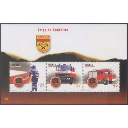 Angola 2004 - Mașini de pompieri, colita neuzata