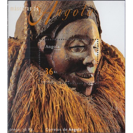 Angola 2002 - Masti traditionale, colita neuzata Angola 2002 - Masti traditionale, colita neuzata