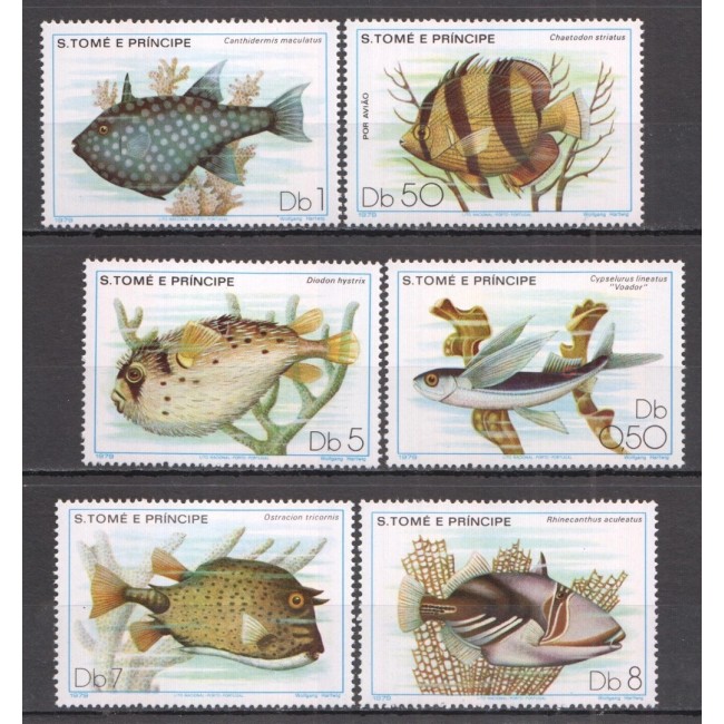 Sao Tome 1979 - Pești, fauna, serie neuzata