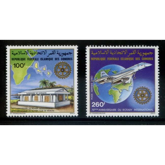 Comores 1980 - Rotary, Posta Aeriana, serie neuzata